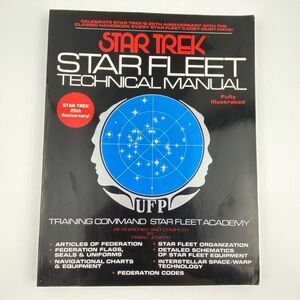Star Trek Starfleet Technical Manual Fully Illustrated Vintage Book 1986